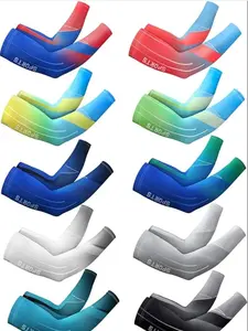 Sun Protection UV Arm Sleeves 10 Pairs Cooling Anti Slip Compression Sleeves Sports Polyester Cycling Covers Versatile Size for Men Women Teenagers Children