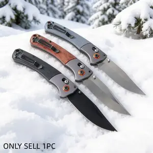 1pc 15080 Folding Knife, High-Quality Multi-Functional Edc Pocket Knife, Non-Slip Handle, Camping, Fishing, Travel Tool, Gift Idea