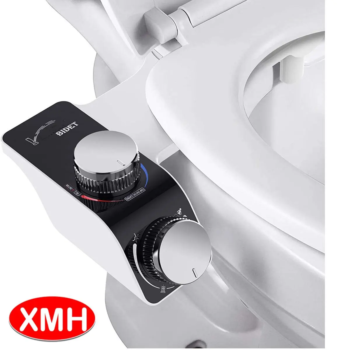 Hot UltraSlim Non-Electric Adjustable Water Pressure Hot Cold Warm Water Bidet self Cleaning Dual Nozzle Sprays Bidet Attachment for your Home