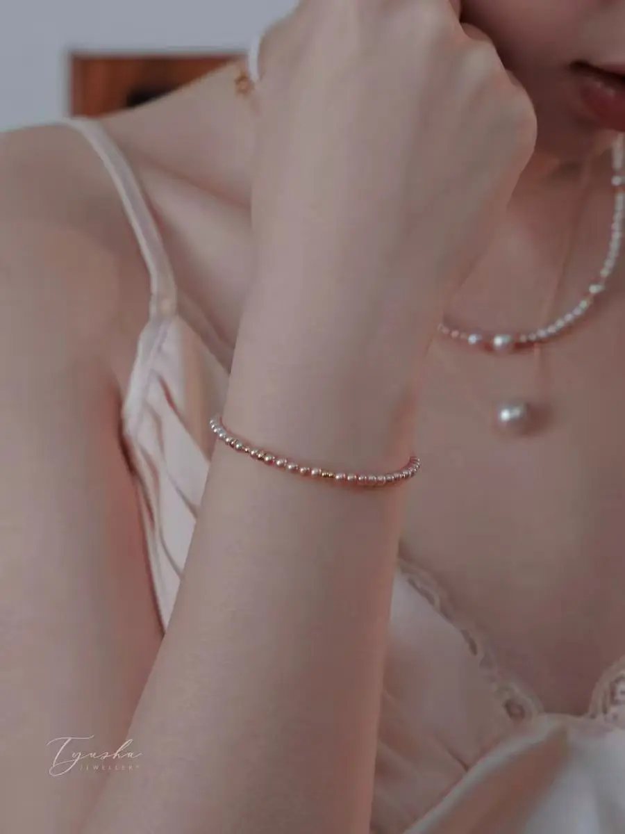 NO.44-Luxury-limited-edition elegant and exquisite natural pearl bracelet