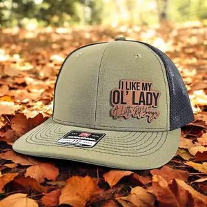 I Like My Ol' Lady Hat, Funny Husband Hat, Richardson 112 Trucker Hat, Gift For Husband, Ol Lady Hat, Couples Humor Hat, Funny Couple Cap