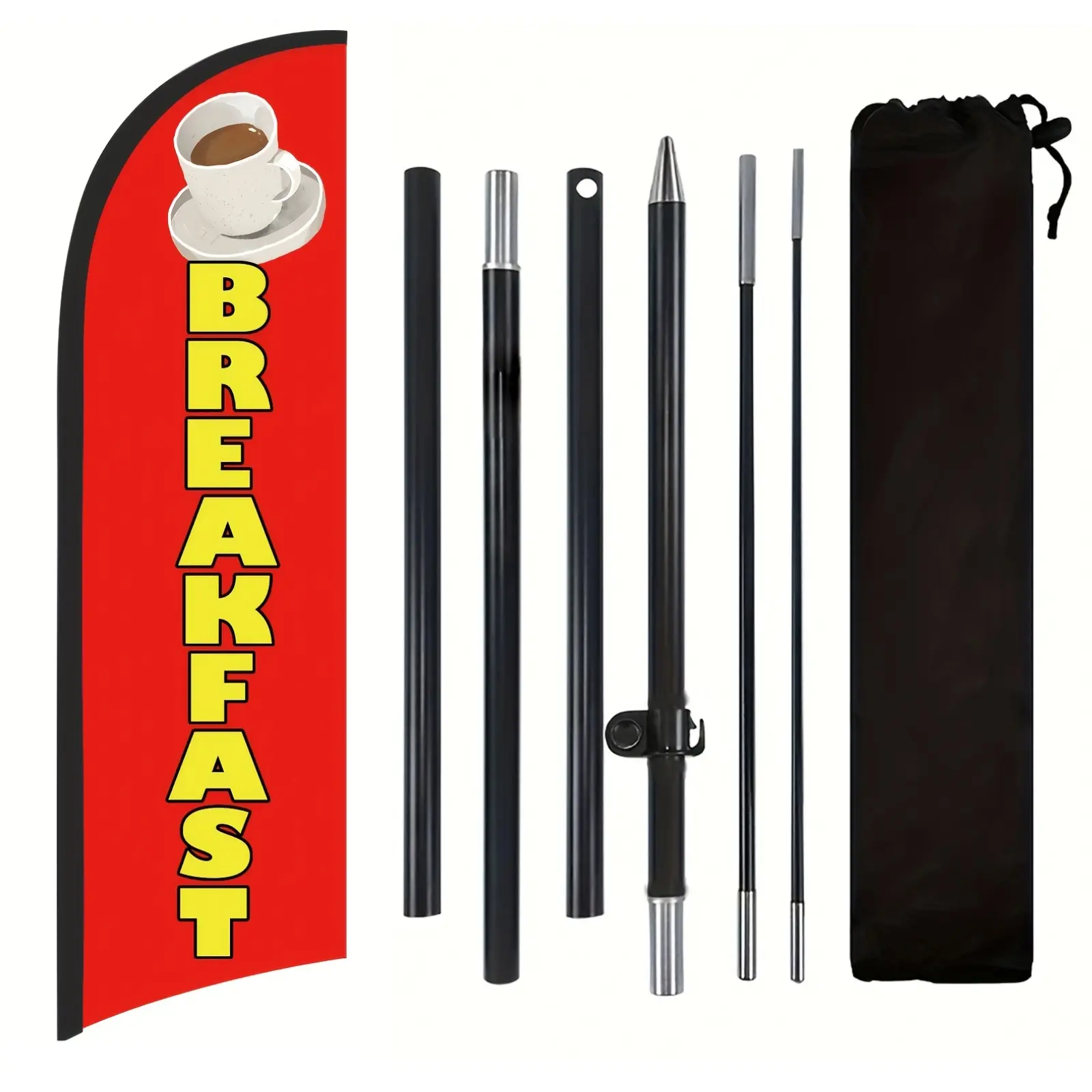 Breakfast Shop Flag, Beach Flag for Breakfast Shops, Polyester ...