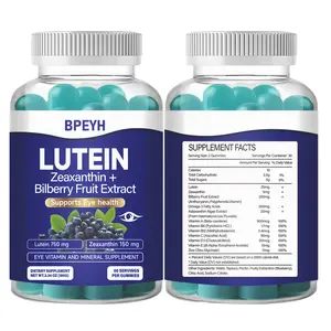 Lutein & Zeaxanthin Gummies – Eye Health Supplement with Astaxanthin, Vitamin A C E – Blue Light Defense, Vision Support, Berry Flavor – 60 Gummies Healthcare Dietary Fitness Edible tiktok shop