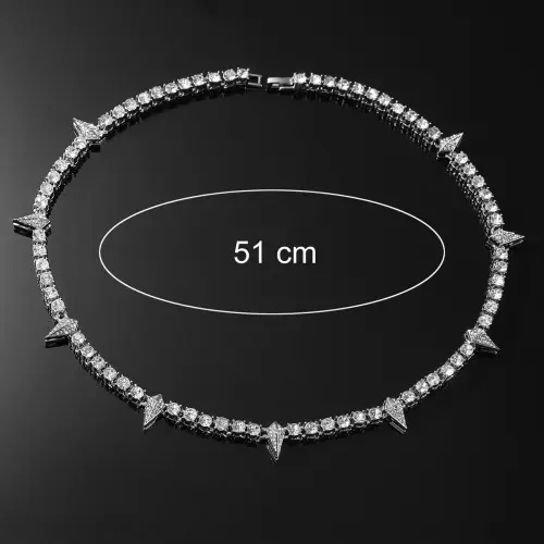 Waterdrop Diamond Splicing Necklace, XKL