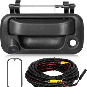Ford F150 F250 F350 2004-2014 Rear Door Handle Backup Camera, Complete Wiring Kit, Easy Install, Clear Imaging