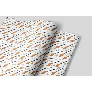 Wizard's Broom Wrapping Paper Sheets - Enchanting Gift Wrapping Set with Magical Symbols and Gridlines