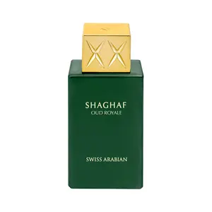 Swiss Arabian Shaghaf Oud Royale Eau de Parfum Spray – Long-Lasting Luxury Arabic Oud Perfume for Men & Women – Exotic Amber & Patchouli Scent – 2.5 oz  Elegant Dubai Fragrance