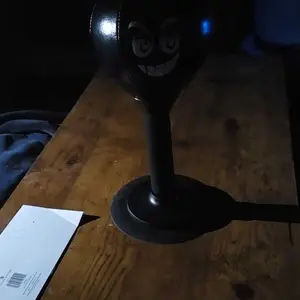 Super-Grip Desktop Punching Bag with Fast-Rebound Carbon-Steel Spring & PU Ball for Stress Relief Office Home Gift Includes Hand Pump Boxing Equipment Boxing Pad