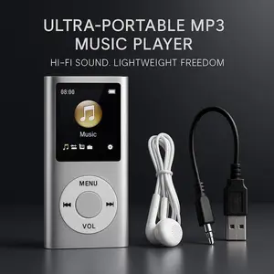 Premium Stylish Multifunctional MP3 Player: Lossless Sound, 1.8 - Inch LCD Screen, Ultra - Slim and Portable, Gifts