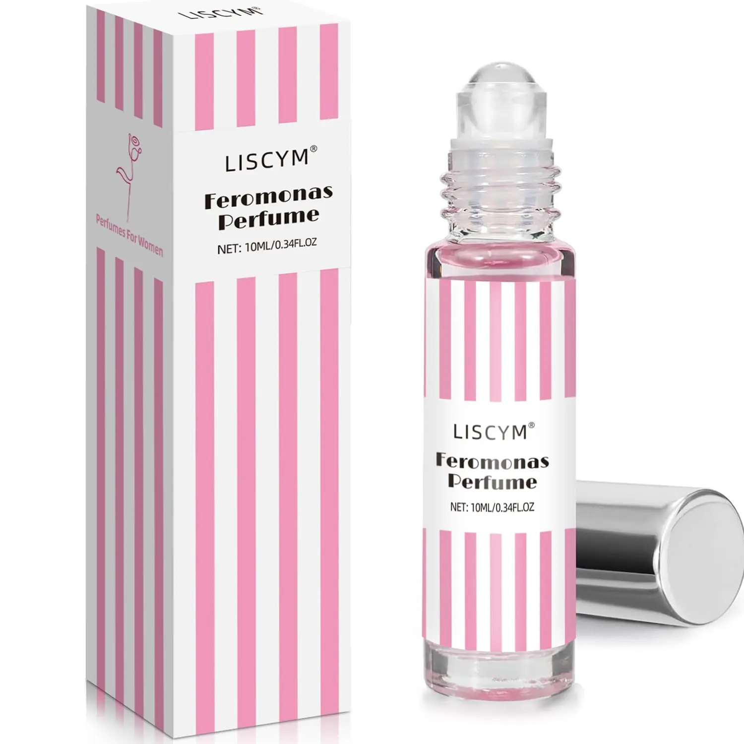 Women's Pheromone Roll-On Perfume Oil, Vanilla Caramel Sweet Scent, Long-Lasting, 10ml