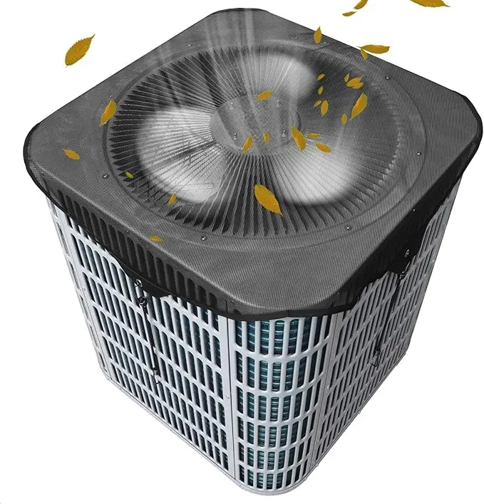 28x28 Inch Air Conditioner Mesh Cover for Outside Unit, Central AC Debris Guard Screen, Breathable Dustproof Net to Keep Leaves & Trash Out While Maintaining Airflow Waterproof Outdoor