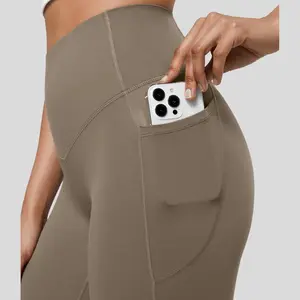 Halara UltraSculpt High Waisted Tummy Control Pocket Shaping Training Biker Shorts 7''