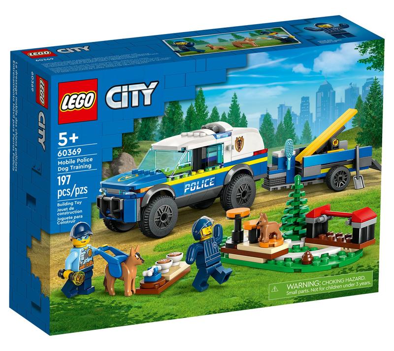 LEGO City Mobile Police Dog Training 60369 Building Toy Set fo