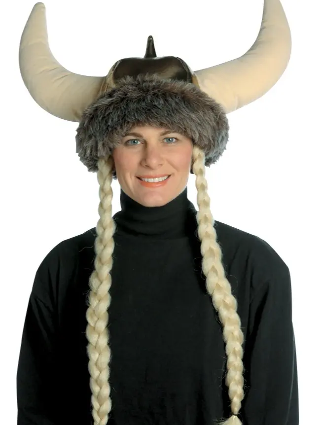 Space Viking with Braids Hat