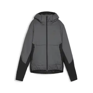 PUMA Womens Seasons Hybrid Primaloft Jacket Running Athletic Outerwear Full Zip - Grey