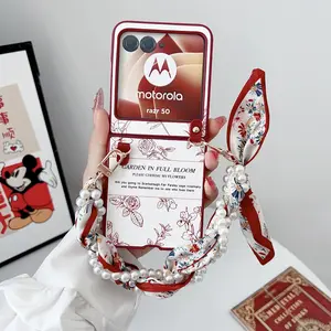 Sketch flower patterns are suitable for Motorola Razr 60 Ultra, Razr 60, Razr 50 Ultra, Razr 50, Razr 40 Ultra anti-drop protective Floral cases, Ankola Foldable up and down folding shells with advanced design.