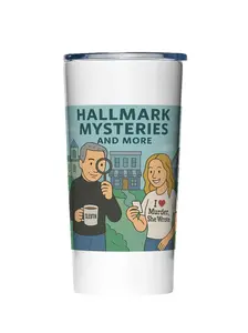 Hallmark Mysteries and More 20 Oz Steel Tumber
