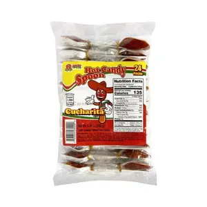 Dulces Tipicos Cucharita Tamarindo Spoon Mexican Candy (24 Count), Sweet Snack Bonbon Candies