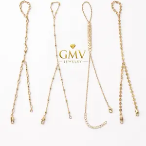 GMV Jewelry Golden Grace Hand Chain Summer 2026 18k Gold Plated for Women Sold Separately Elegant Fashion Accessory