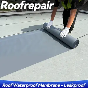 Roofrepair Pro-Grade Waterproof sealant Tape 19.6IN x 32.8FT Permanently Seals Concrete Asphalt Metal Ideal for Patio Shed Roof Gutter Leaks Easy DIY Fix