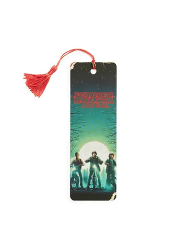 Stranger Things Worlds Turned Upside Down Bookmark - Out of Print Rectangular Book Page Markers with Tassel, Easy Access, 7.36" h x 3.83" l x 0.07" w (Books, Humanities & Social Sciences)
