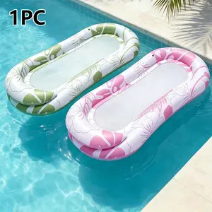 1pc Summer Inflatable Water Recliner Chair, Creative Floating Pool Lounge Bed, Foldable for Beach Parties, Perfect for Pools and Beaches