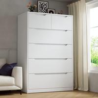 (Hot）White-6 Drawers