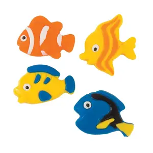 1 lb. Multicolored Fish-Shaped Gummy Candy - 38 Pc.