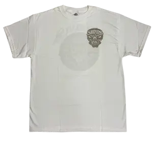 SIMMS Skull Casino Tee -White