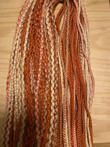 Ginger mix dreadlock extensions