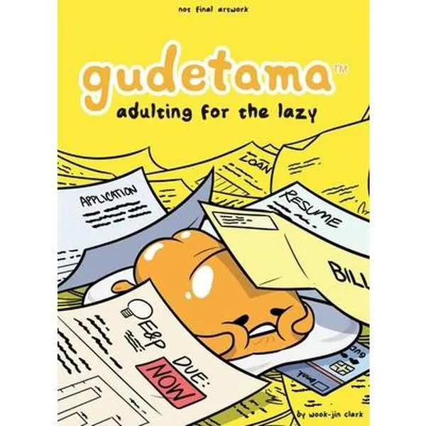 Used Hardcover Book - Gudetama: Adulting for the Lazy by Wook-Jin Clark - English, with Adulthood Guidance, Animated Series Synopsis, Party Context (Humanities & Social Sciences, History & Culture), Gudetama Theme