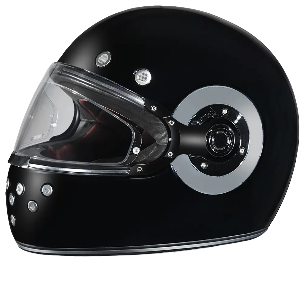 DOT Daytona Retro Full Face Motorcycle Helmet Vintage Style for Men Women & Youth Classic Design