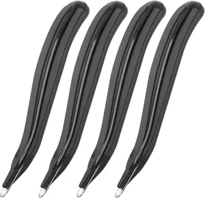 KTRIO Magnetic Staple Remover Tool 4 Pack, Professional Stapler Removers Flat Staple Puller Stick for Classroom, Office, Home, Classic Black