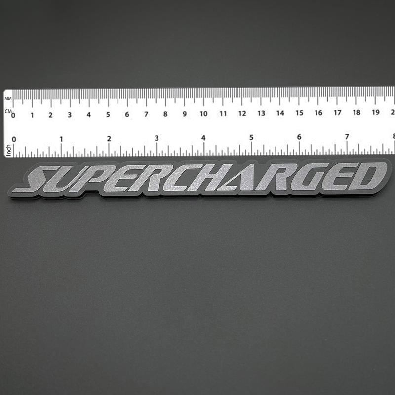 One SUPERCHARGED Emblem fits Dodge Durango Charger Challenger Trackhawk Badge