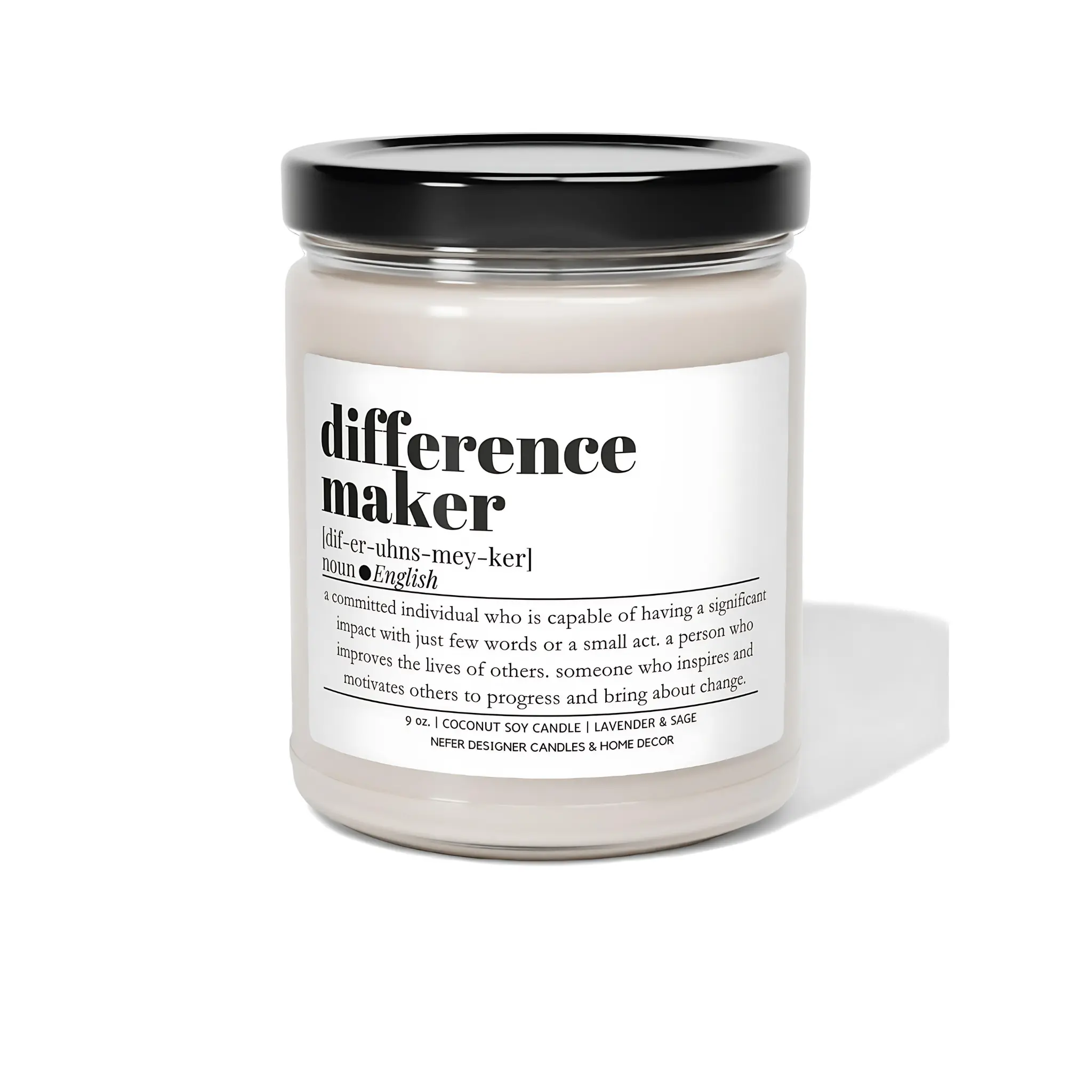 Difference Maker Funny Coworker Candle