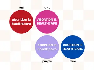 abortion is healthcare pin - 1.25” pinback button