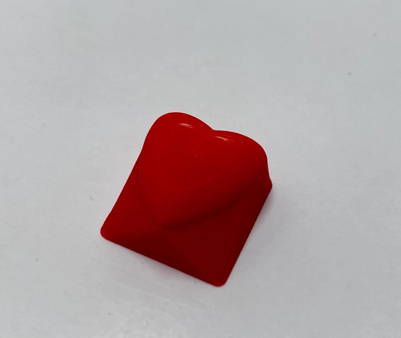 Red Heart Keycap Compatible with Cherry MX Keyboard