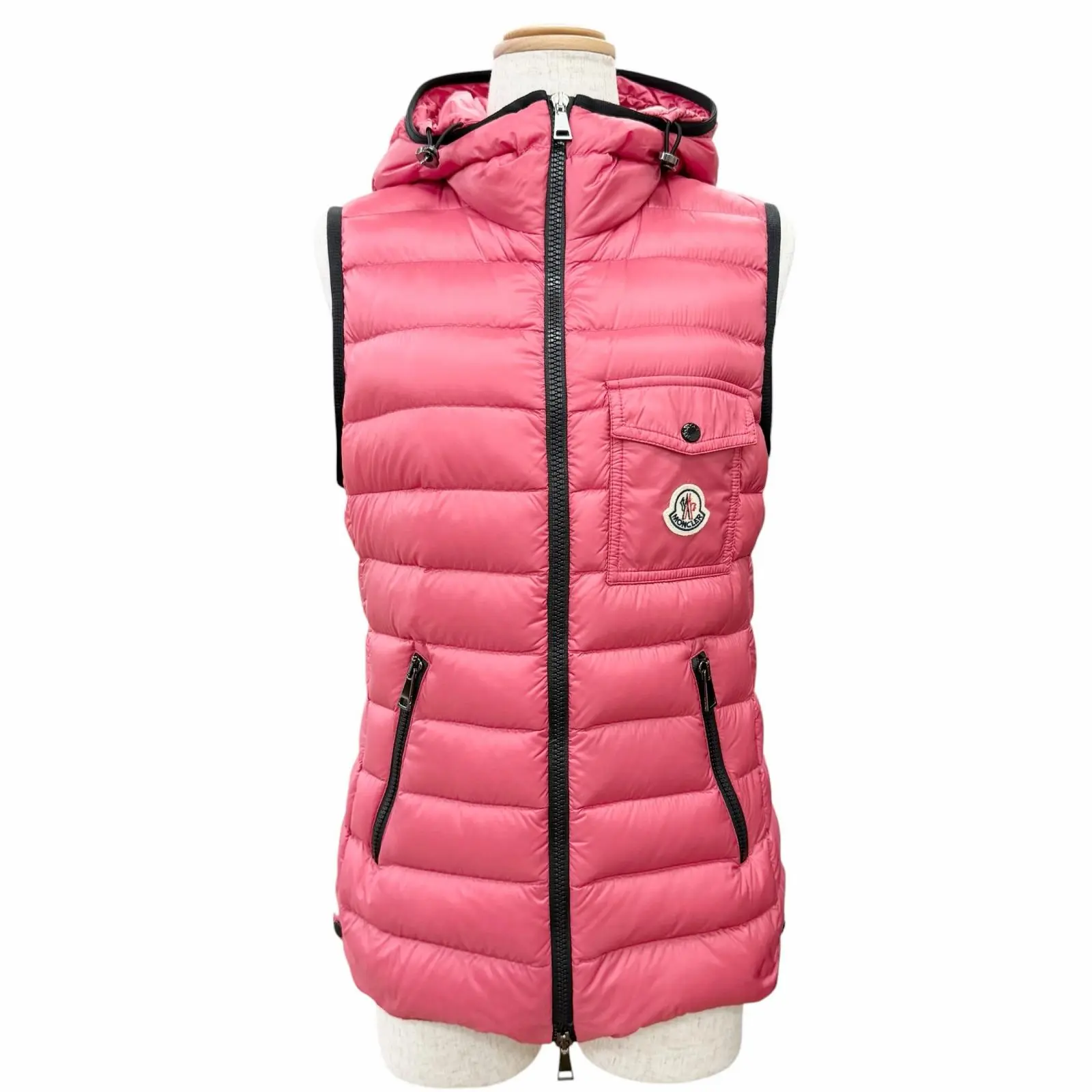 Pre-owned MONCLER Nylon Small Leather Goods GLYCO Down Vest