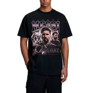 Messi Legend Champion Celebration Unisex T-Shirt, Vintage Lionel Tee Graphic Messi 90's Style, Machine Washable Casual Top, Sport Players Graphic T-Shirt for Fans