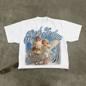 Men's Dark Joshua Cropped T-shirt 100% Cotton Summer Wear S-2XL Available dark design jesus  shirts