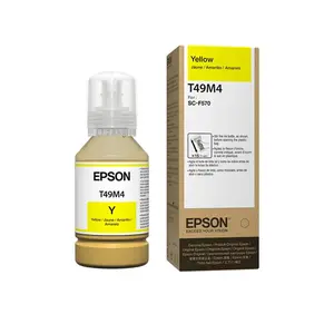 Epson T49M Yellow Sublimation Ink Bottle – 140mL Genuine Epson Ink for SureColor F170 & F570 Dye-Sublimation Printers