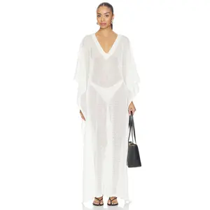 Ripley Rader Fishnet Caftan in Ivory