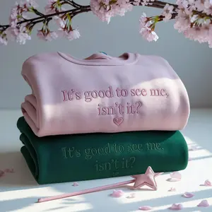 Embroidered Wicked It's Good To See Me, Isn't It Sweatshirt Hoodie, Bestie Duo Good Witch Embroidered Shirt
