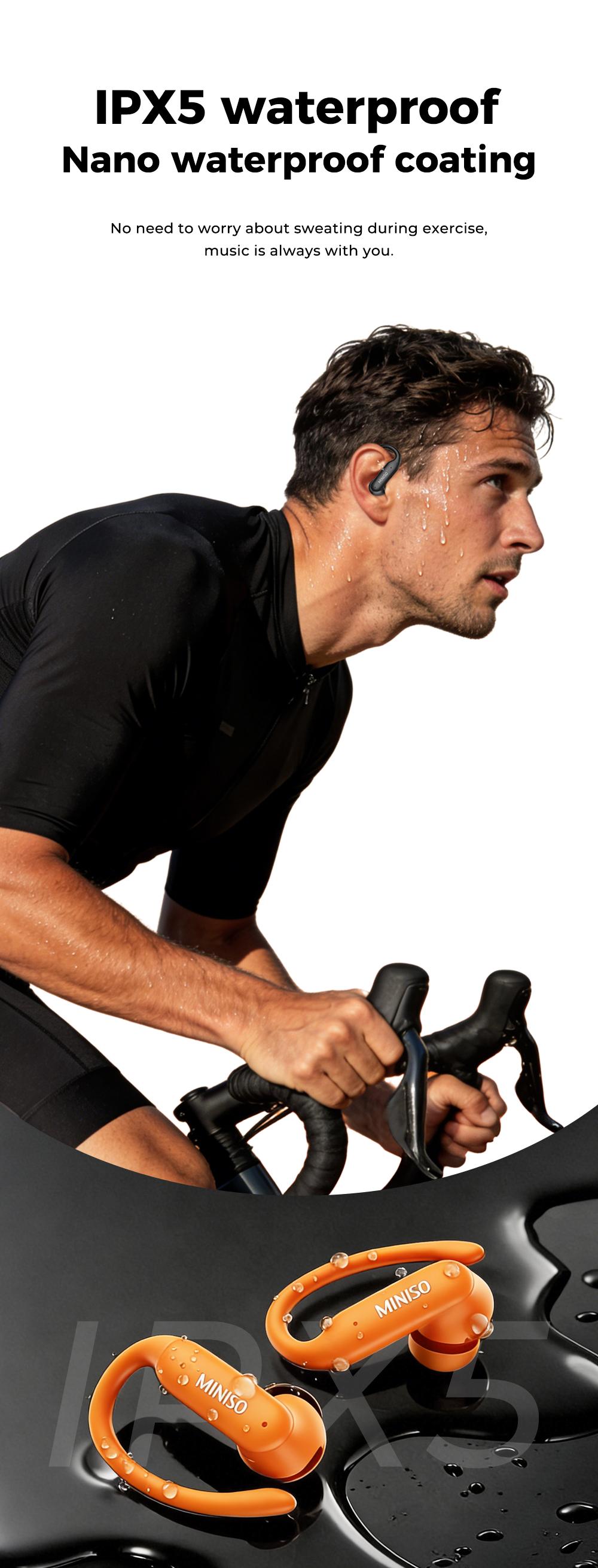 MINISO MS219 Wireless Earbuds Bluetooth 6.0 Headphones, Sleep Earbuds, Waterproof Wireless Earphones, Mini Invisible In Ear Earbuds, Suitable for Office, Sports, Sleeping, Study and Audio Calls, Built in Microphone, Gaming Bluetooth Headphones