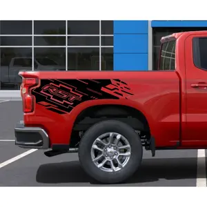 Custom Chevy Silverado 1500 RST Bedside  Graphic Decal (2 pcs),RST,2019 - 2024  fits silverado short bed or standart bed.Silverado RST decal