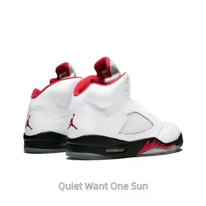 All-day Trend Casual Shoes Balancing Crisp Silhouette And Soft Fit With Full-leather Clean White High-top Version Merged With Scarlet Sawtooth Geometric Pattern And Charcoal Midsole