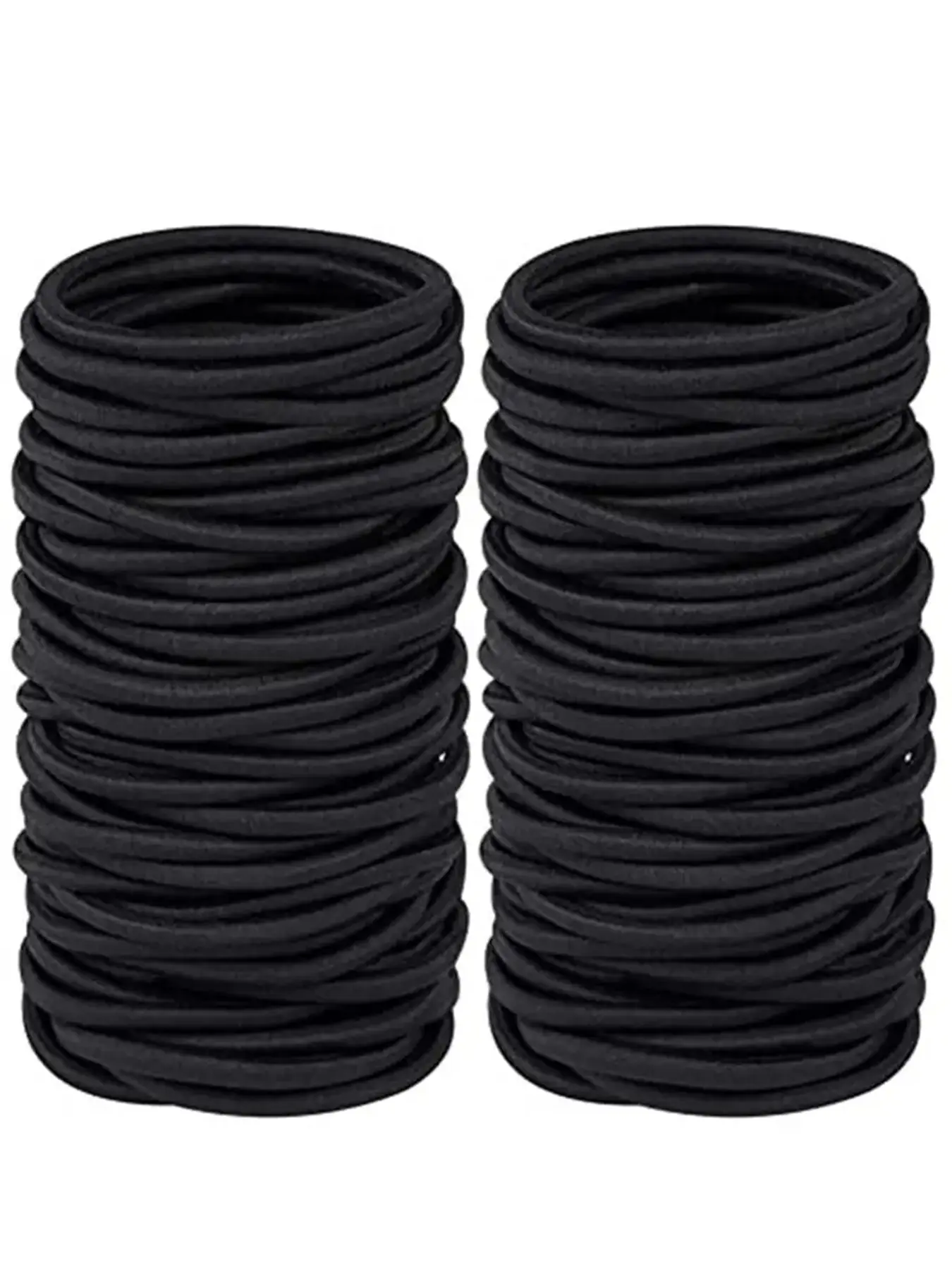 Durable High Elasticity Hair Ties, Elastic Hair Accessory, Rubber Bands for Men & Women, 30-120 Pack, Bulk Hair Ties, All Season Use, Casual Plain Design