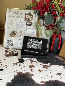 Tooled Leather Clip Wallet