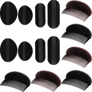 Bump It Up Volume Hair Base Set - Sponge Styling Insert, Braid Tool, Comb Clip, Bun Pad Accessories for Women Girls DIY Hairstyles (14)