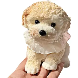 Taba Squishy Dog, Big Teddy Dogs Squishy Toys, Handmade Ultra Soft Fidget Toys Relaxation and Fun for Adults & Kids Squeeze Toys for Girls Teen Boys Tweens Christmas Stocking Stuffers Idea (Yellow)